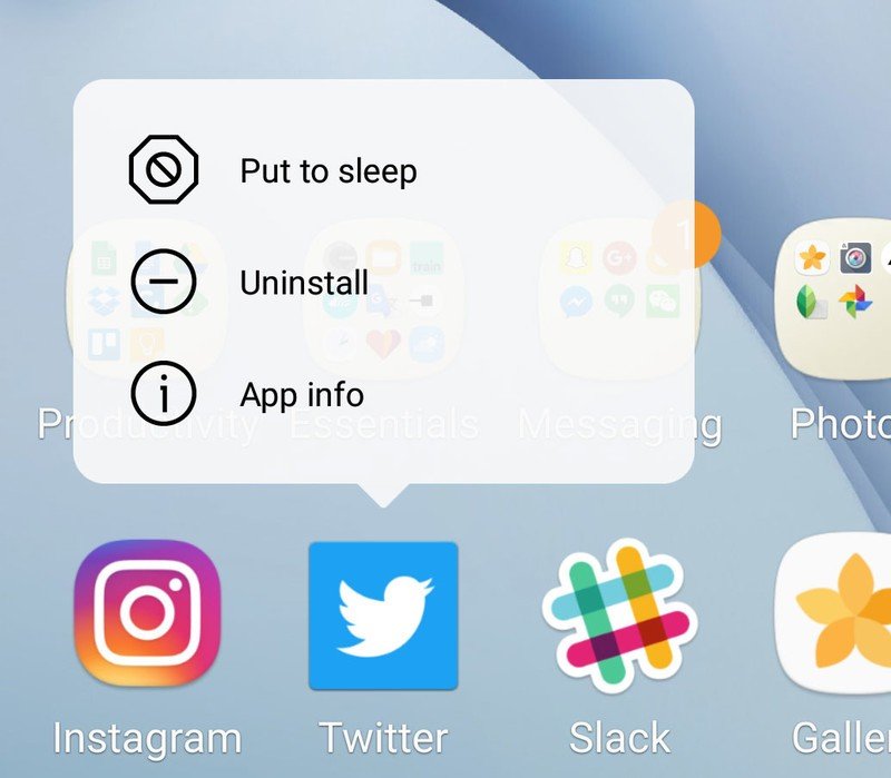 Put apps to sleep