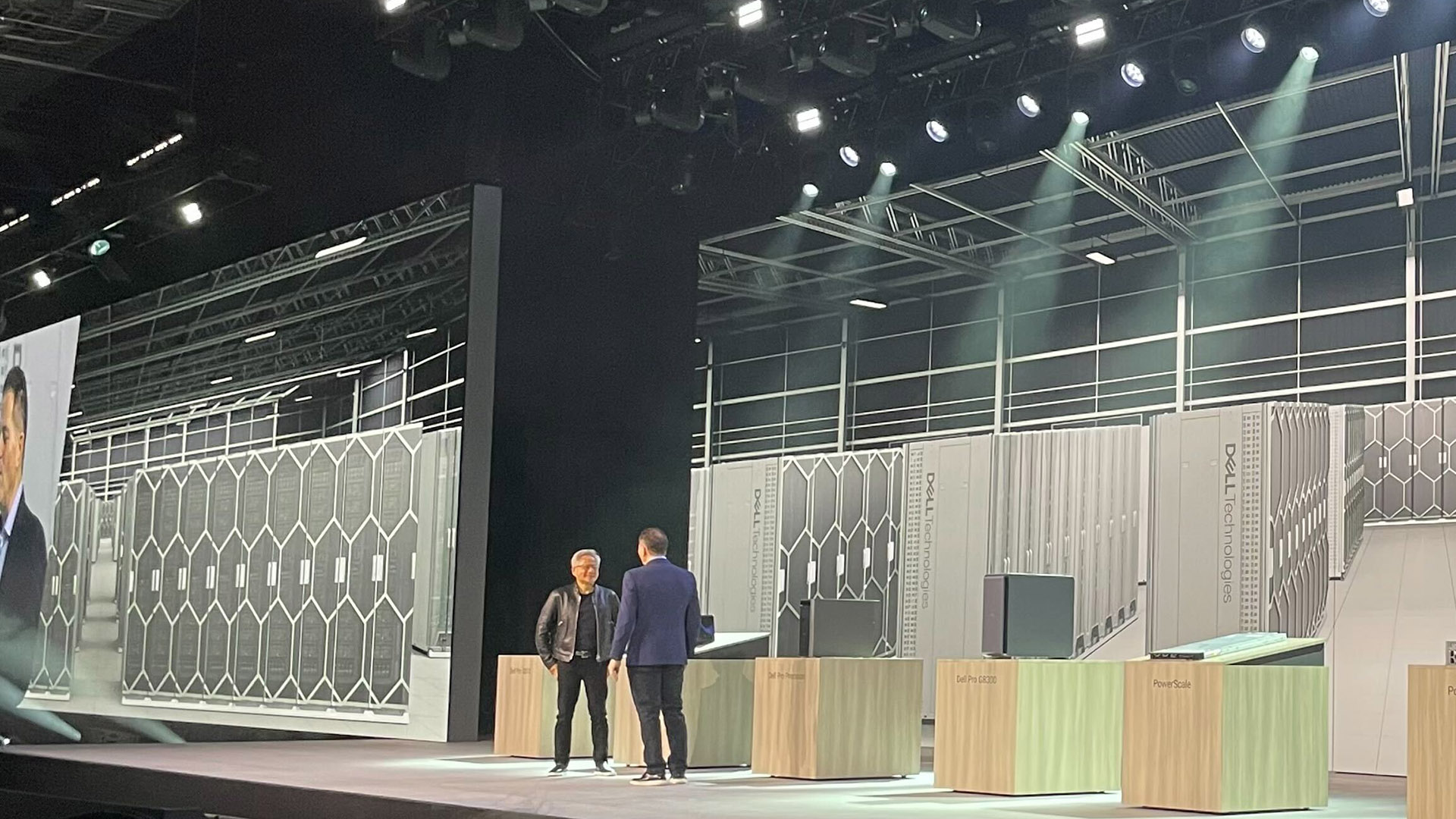 Jensen Huang and Michael Dell on stage at Dell Technologies World 2026