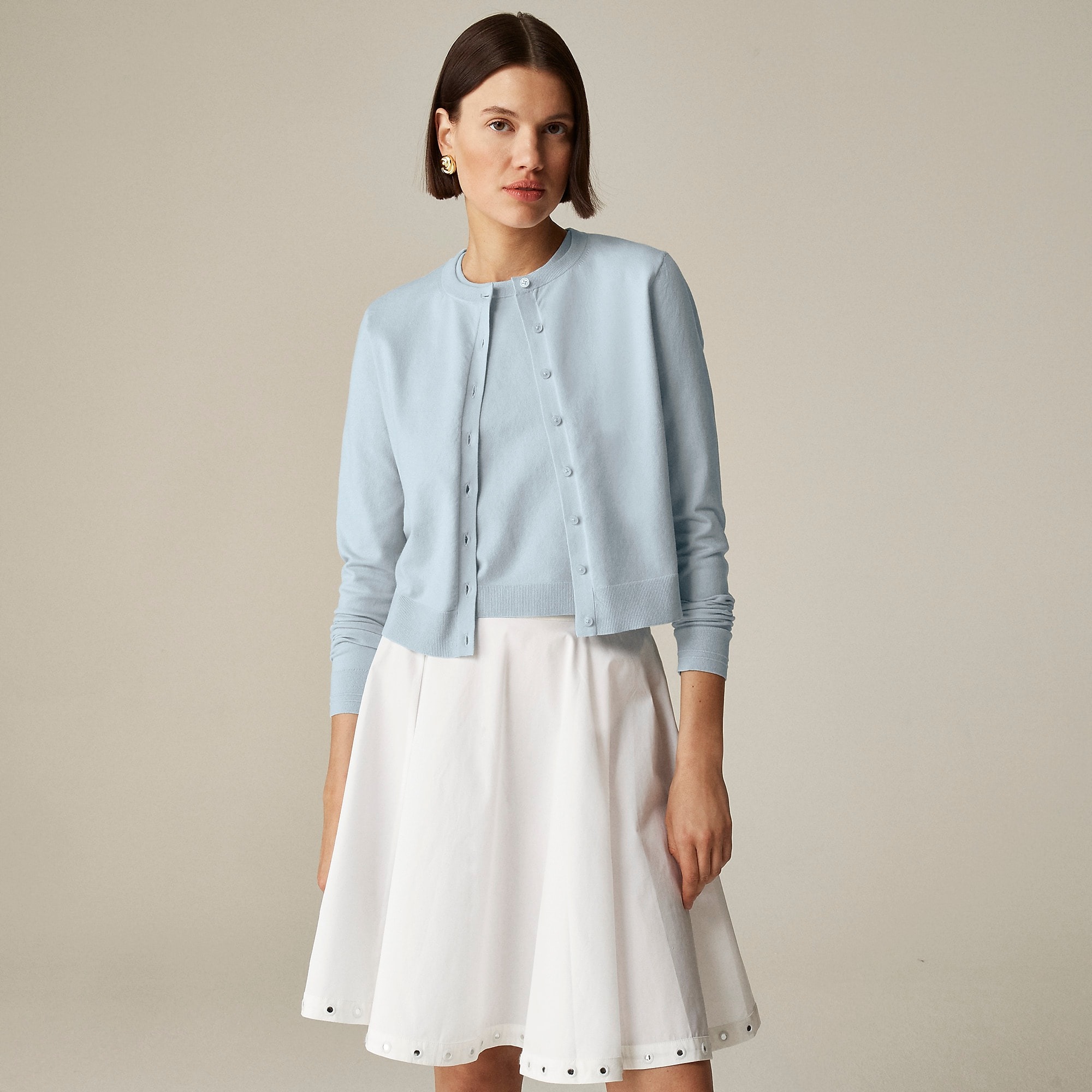 J.Crew, New Jackie Cardigan in Premium Ultra-Fine Cotton