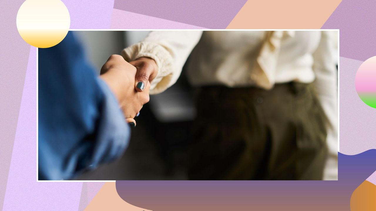 two business women shaking hands to illustrate how to network