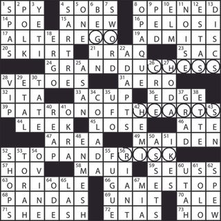 Crossword solution