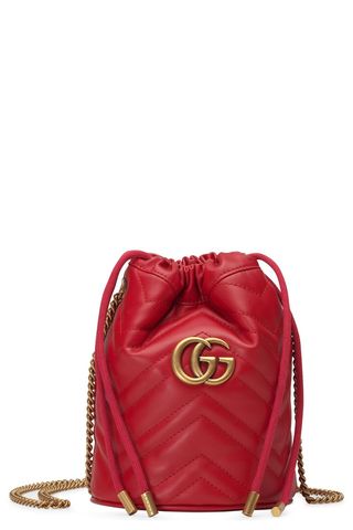 Mini GG Marmont 2.0 Quilted Leather Bucket Bag