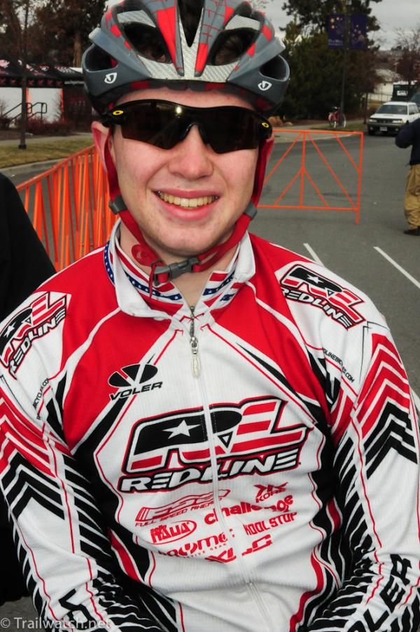 Logan Owen (Team Redline) at the start