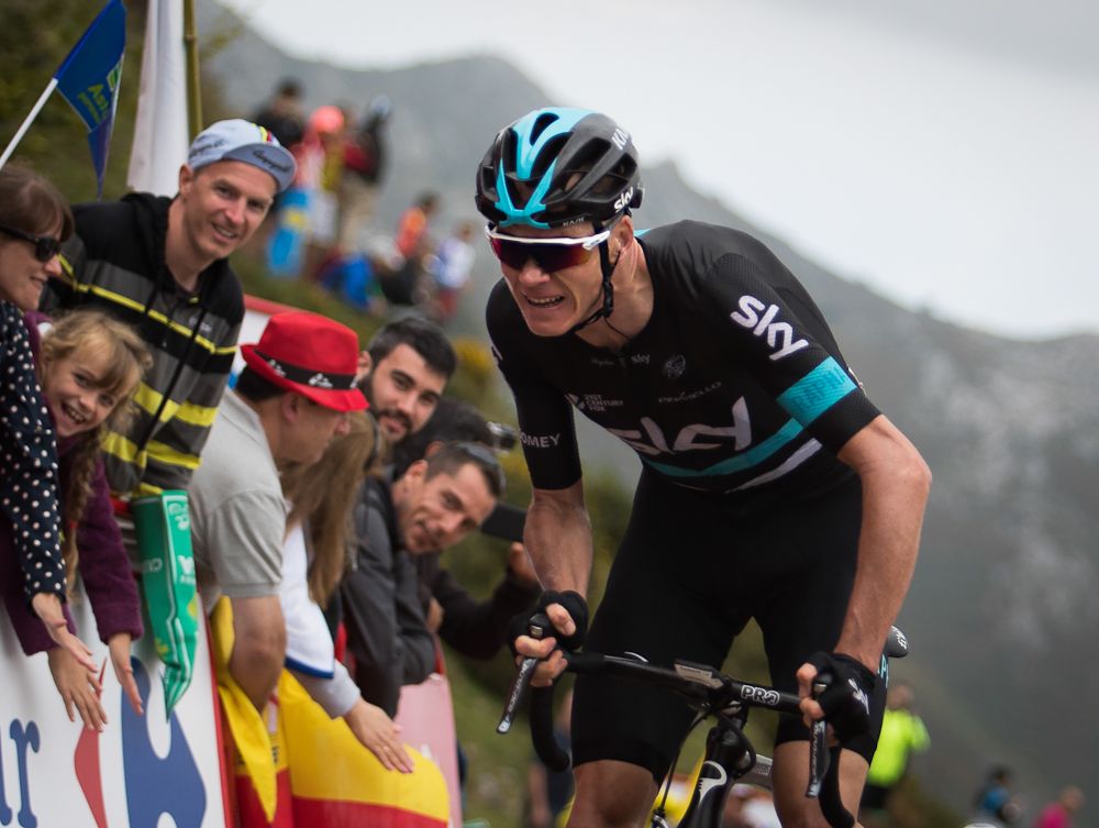 Chris Froome finished third on Monday at the Vuelta