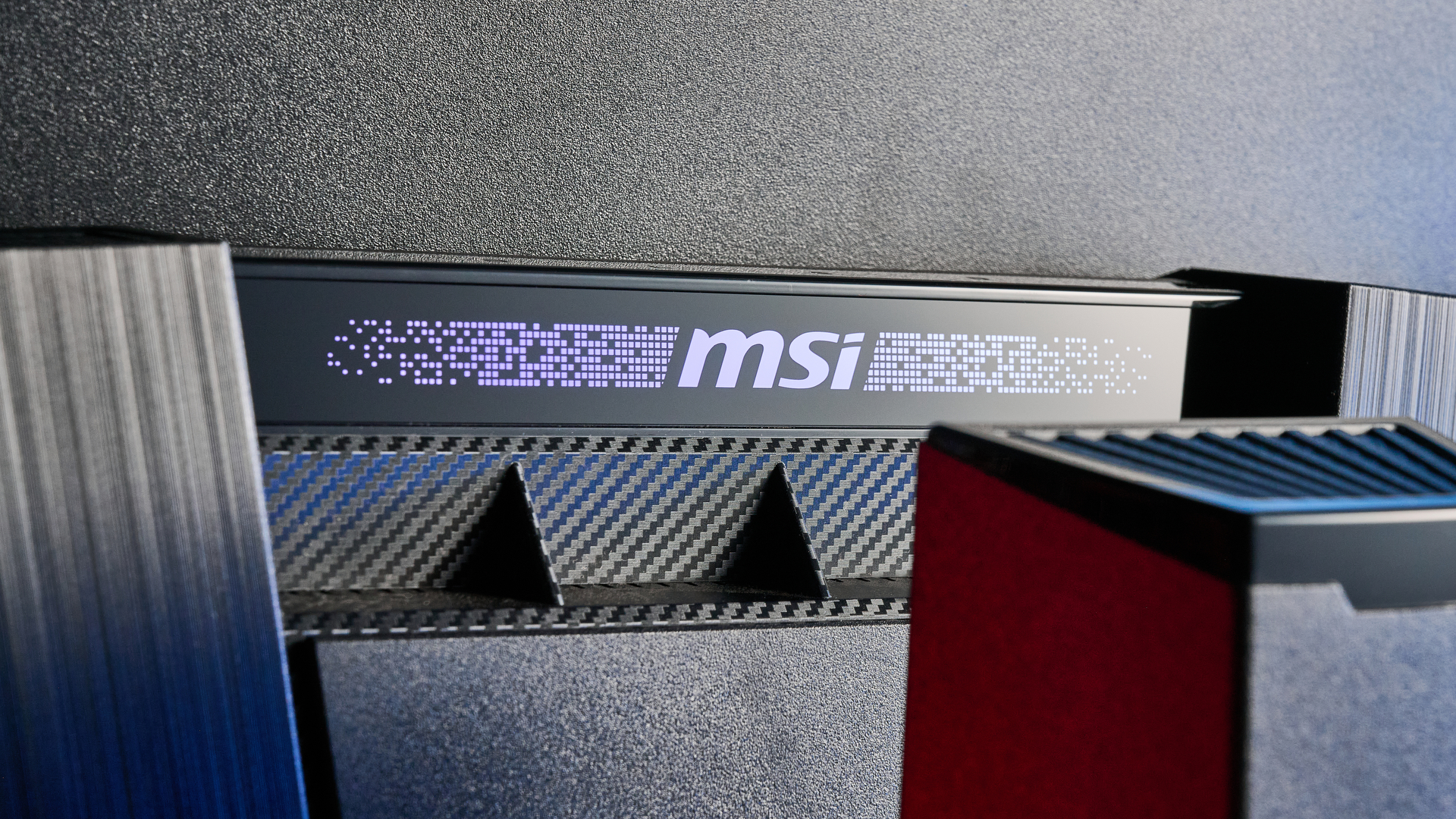 An MSI MPG 341CQR QD-OLED X36 gaming monitor in black