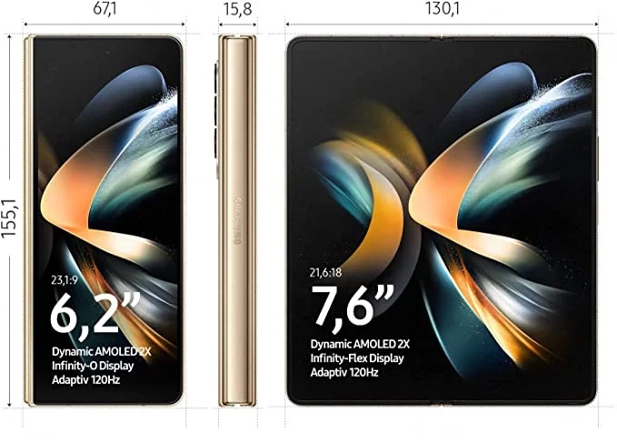 Samsung Galaxy Z Fold 4 dimensões