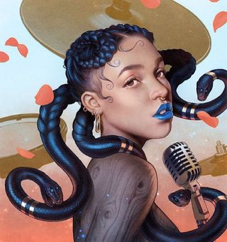 This amazing illustration of FKA twigs turns the musician into a medusa
