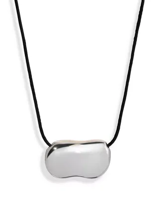 Pebble Adjustable Cord Pendant Necklace, 24