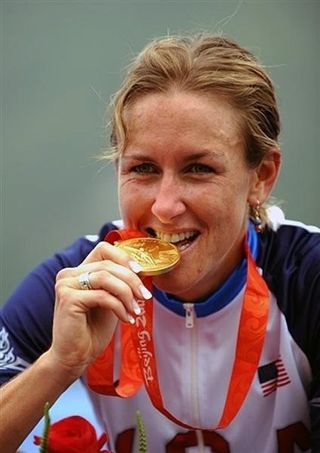 Golden farewell: Kristin Armstrong finished off her Olympic Games career on top.