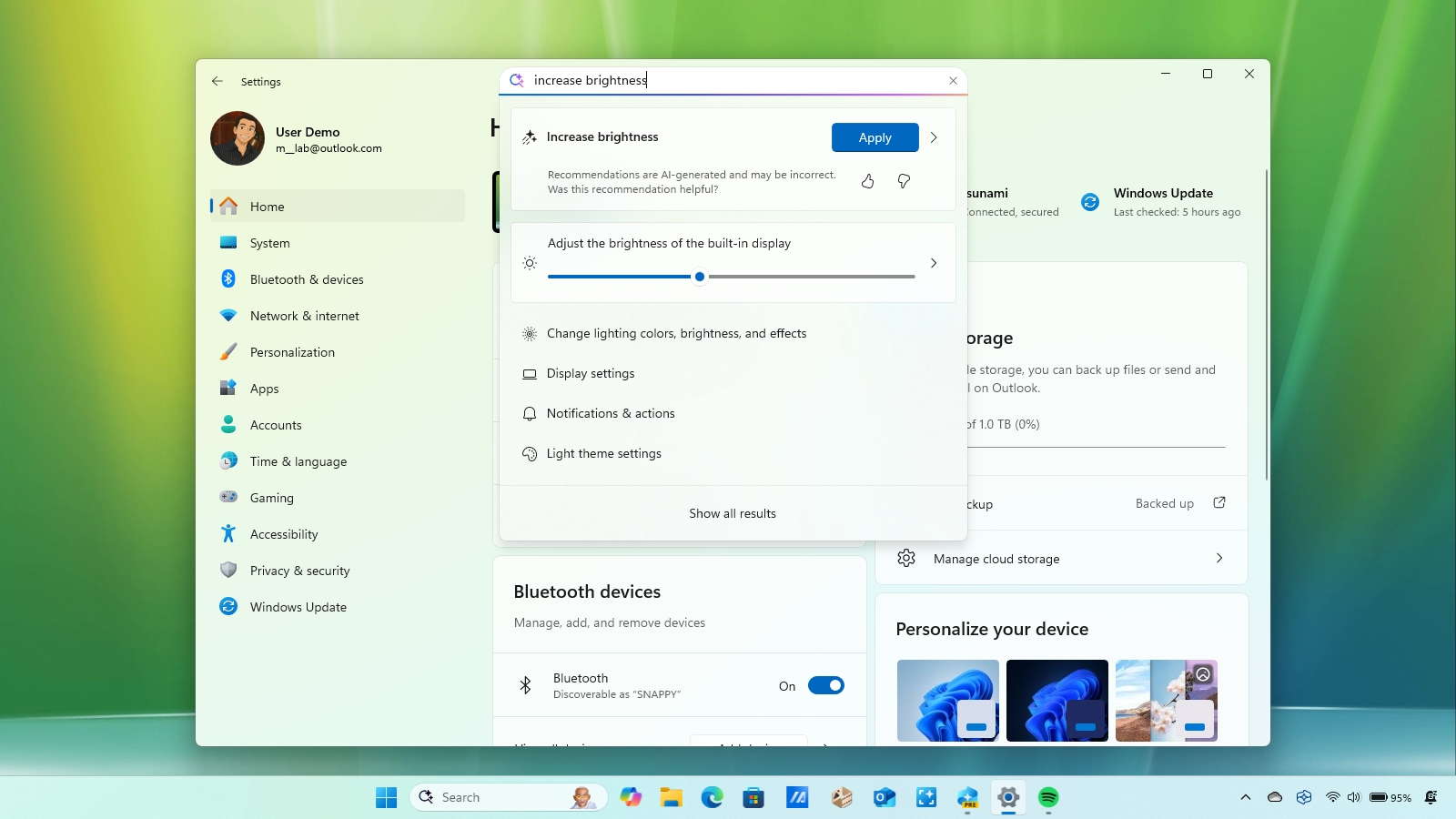 Windows 11 Settings changes for 2025