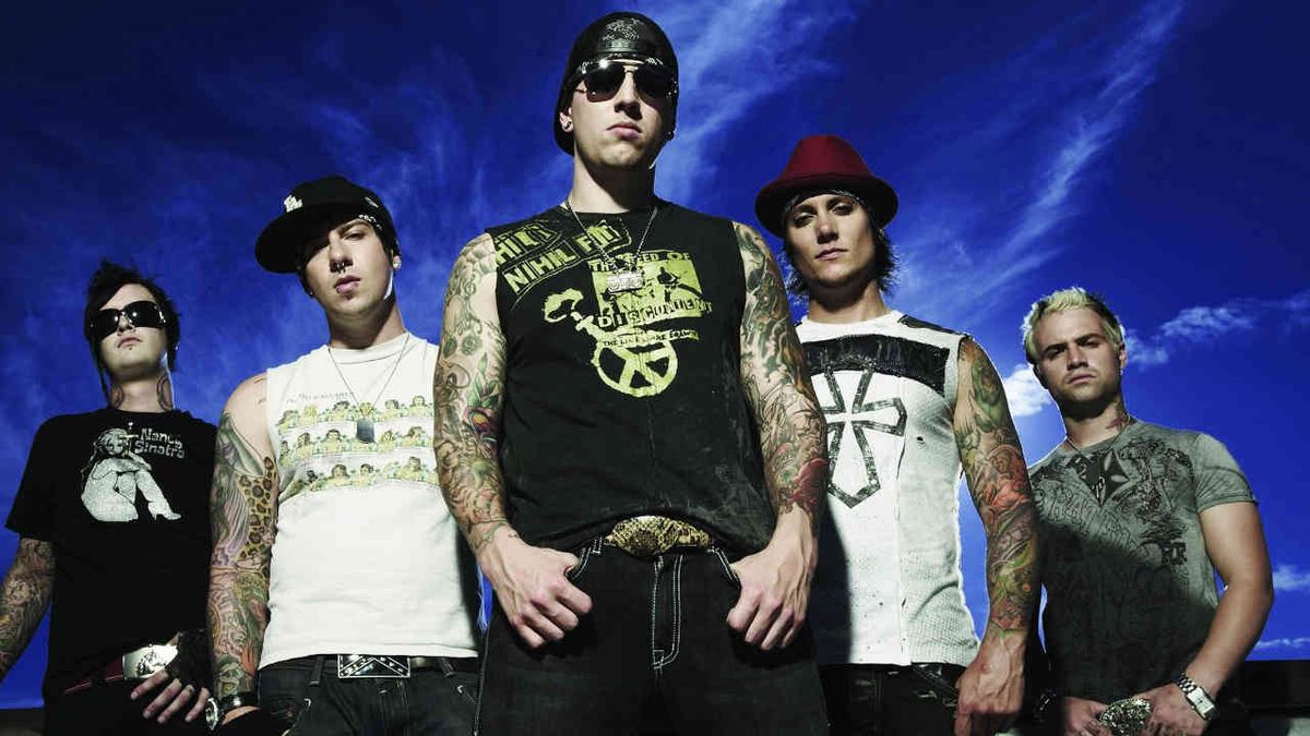 Avenged Sevenfold under a blue sky in 2007