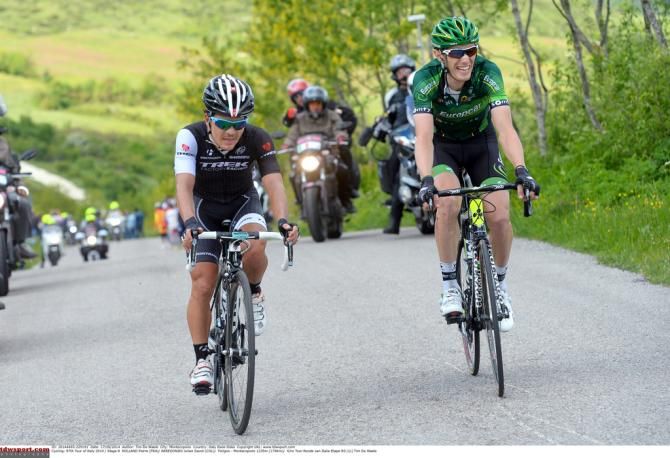Julian Arredondo (Trek) and Pierre Rolland (Europcar)
