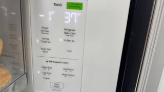 temperature control of LG Smart InstaView refrigerator