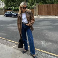 Jeans and ballet flats outfit