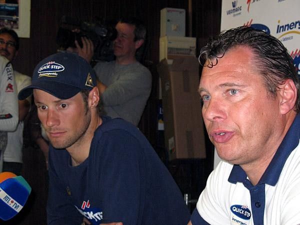 Boonen and team manager