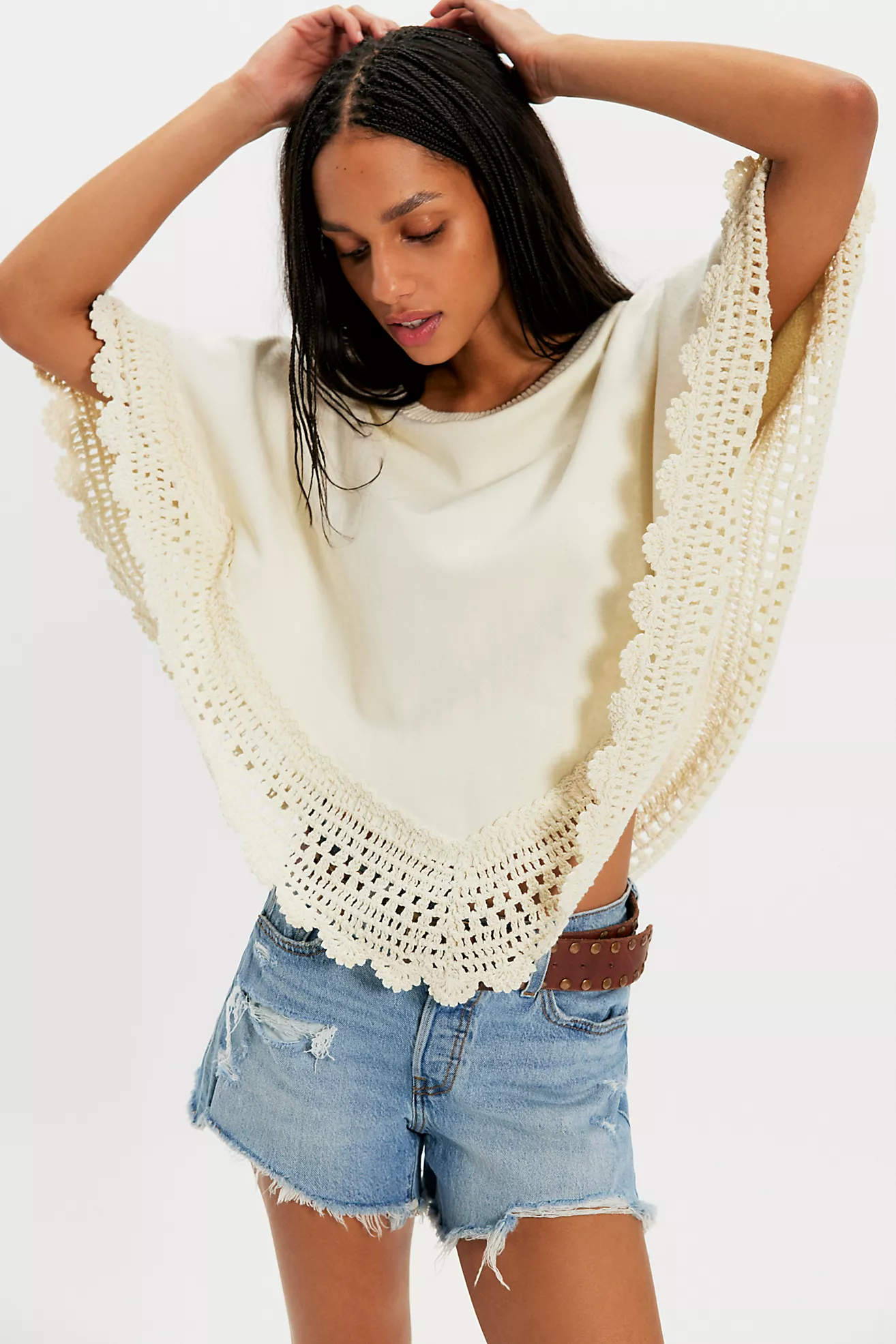 Rae Crochet Sweatshirt