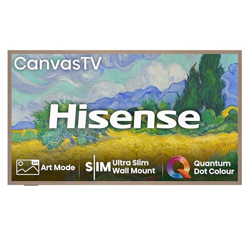 Hisense 65&quot; 65s7nqtuk Canvas Tv - 144hz Game Mode Pro, Art Mode, Styles Swaps Frames, Ultraslim Wall Mount With Freely, Disney +, Youtube, Netflix