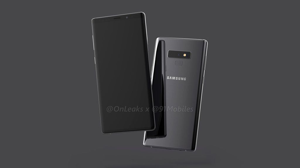 Samsung Galaxy Note 9 renders (via OnLeaks and 91Mobiles)