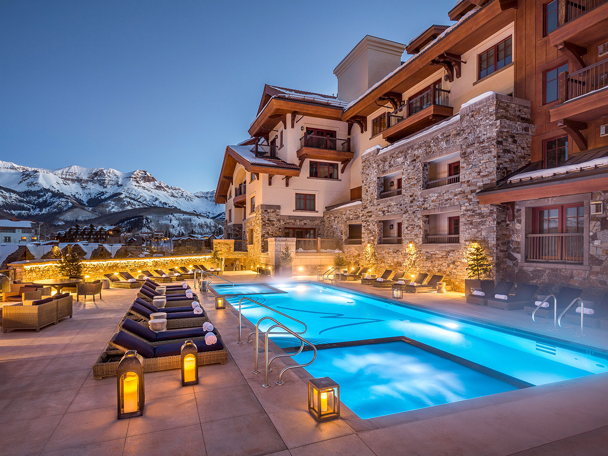 Colorado home exterior and pool