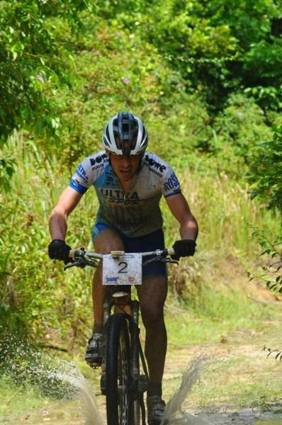 Steffen Thum (Ger) Ultra Sports Racing shows the strain of the short but demanding stage