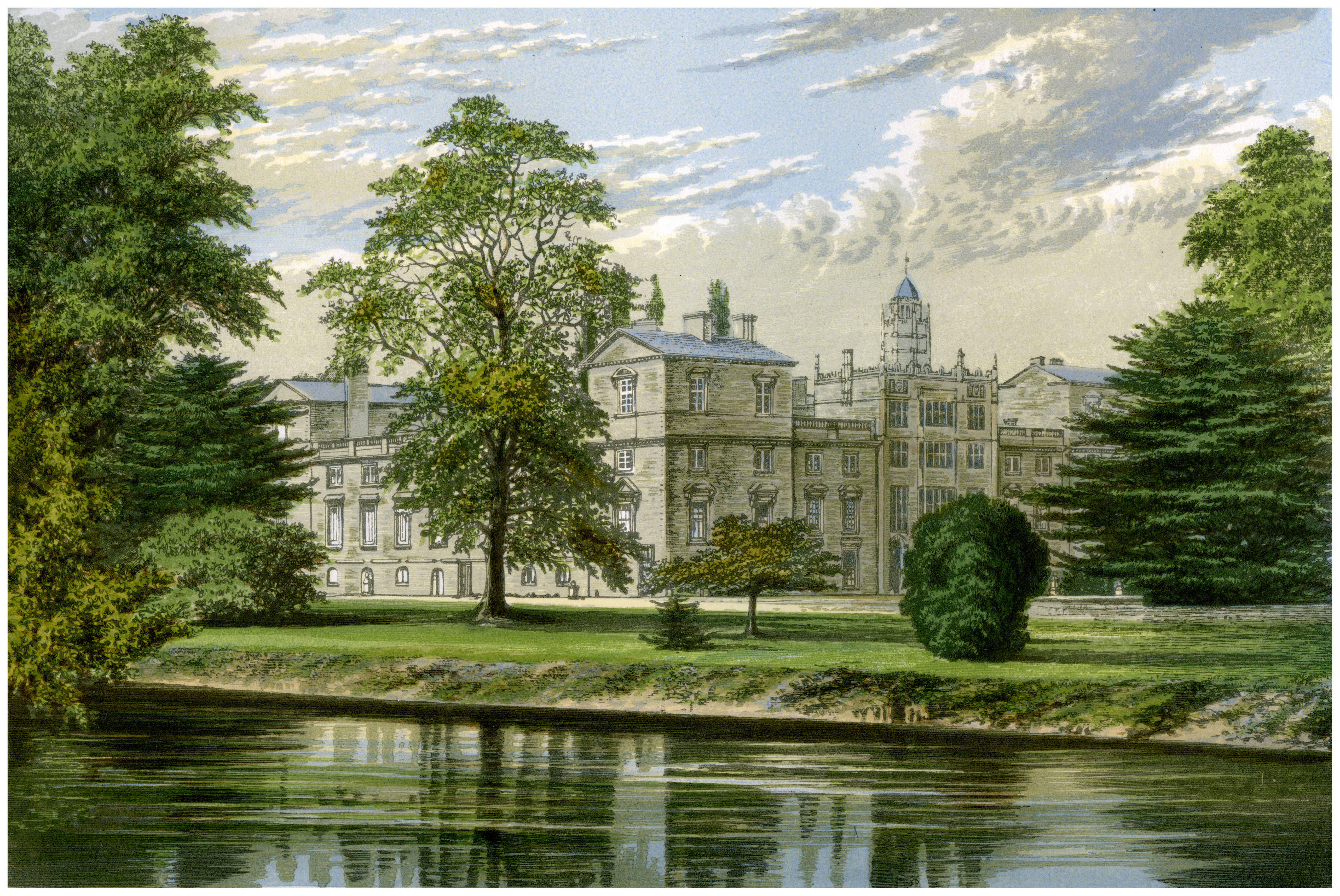 An illustration of Wilton House circa 1880