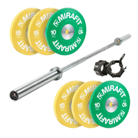 Olympic Barbell and Colour Bumper Plates: was £572.75 now £429.95