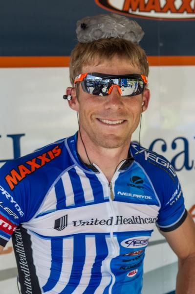 Brad White (UnitedHealthcare) had his cooling system figured out today.
