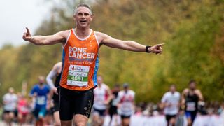 Runner in Royal Parks Half Marathon