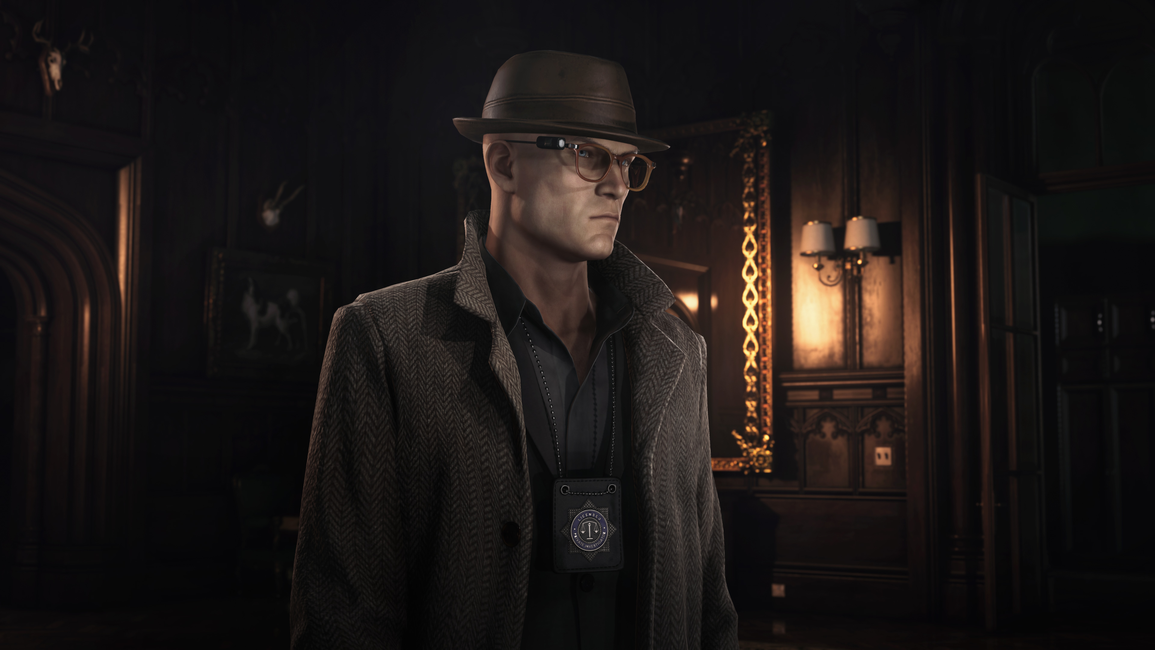 Agent 47 disguised as a detective