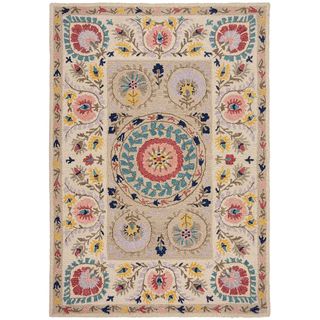 Dunelm Hani Floral Wool Rug