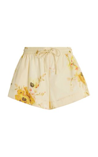 Lightburst Floral Cotton Shorts