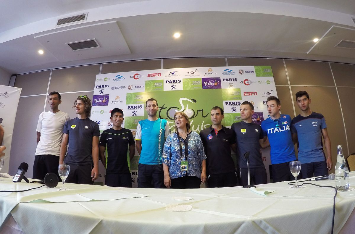 Fernando Gaviria at the Tour de San Luis press conference