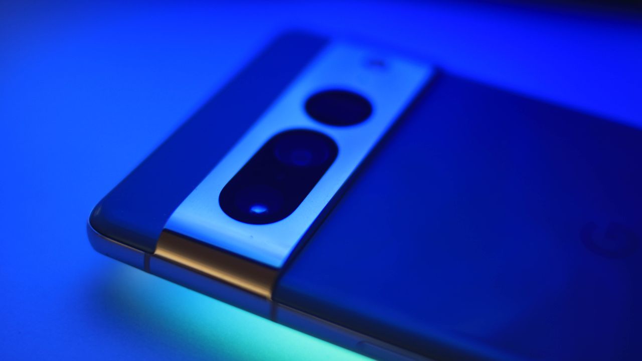The camera bar on the Google Pixel 7 Pro