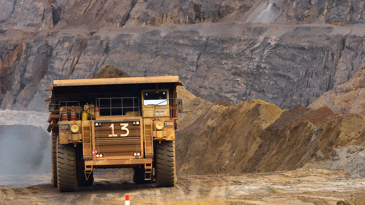 Mining dump truck