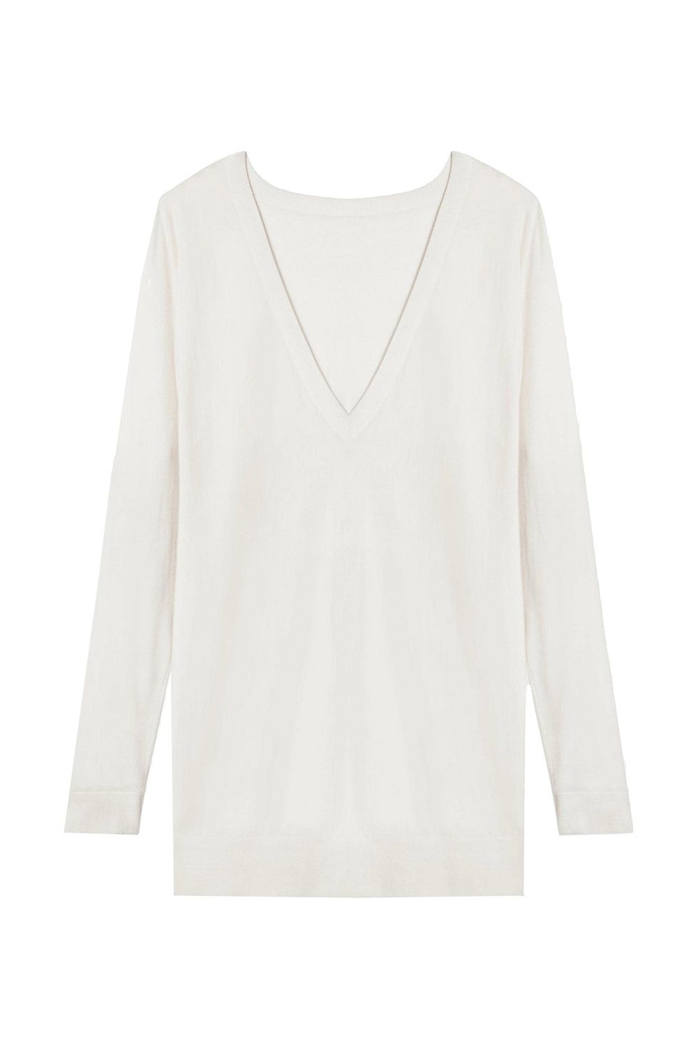 Deep V Dolman-Sleeve Sweater