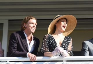 Sienna and Rafe at the races.