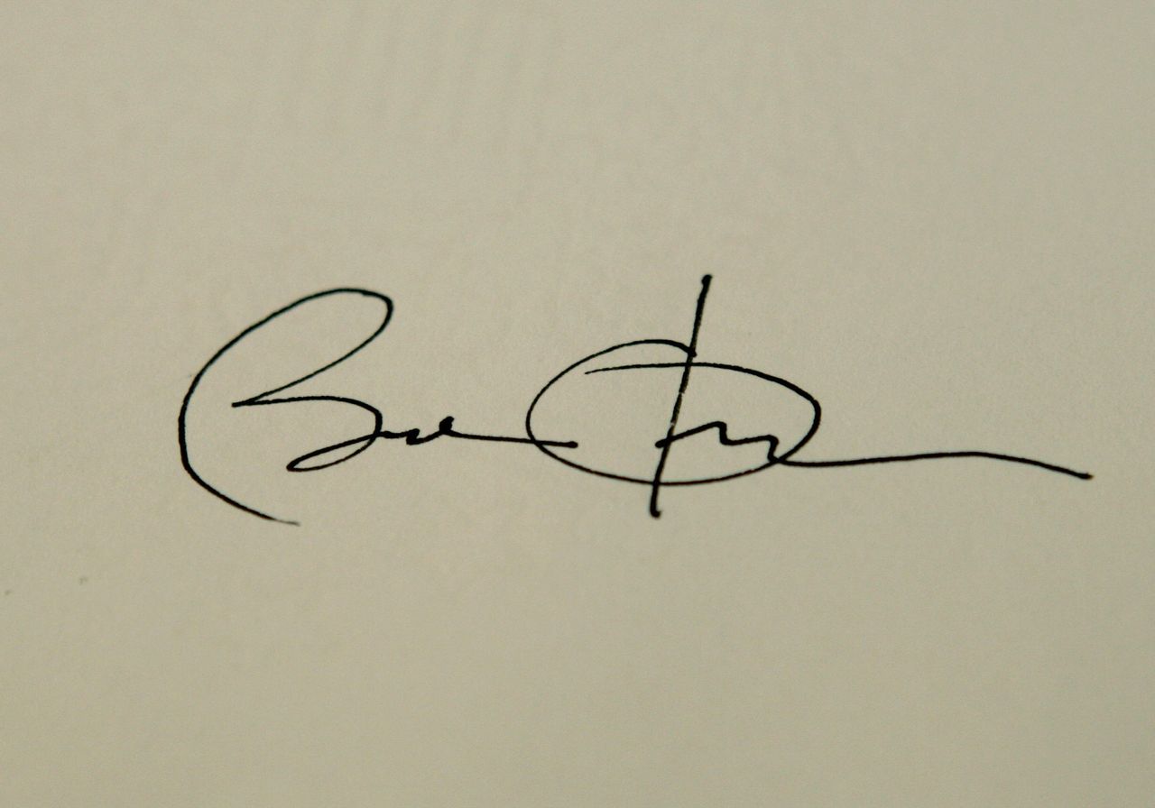 Barack Obama&amp;#039;s signature.