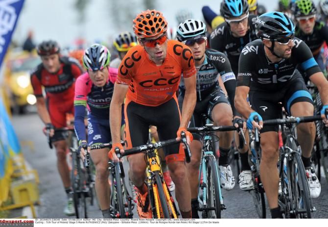 Marek Rutkiewicz (CCC Polstat) gets out of the saddle