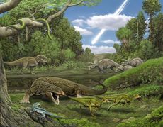 lizard illustration cretaceous period