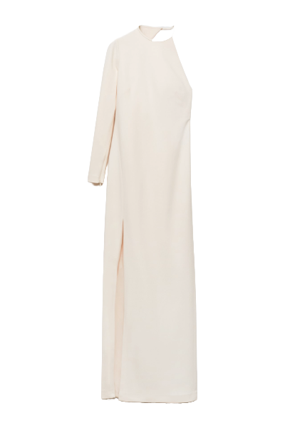 MANGO, Asymmetrical Open-Back Dress 