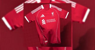 Liverpool's 2025/26 leaked home shirt by Adidas