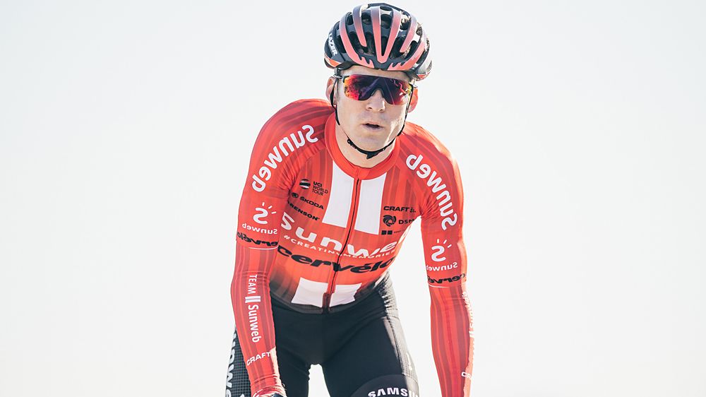 Jan Bakelants training in new Sunweb kit