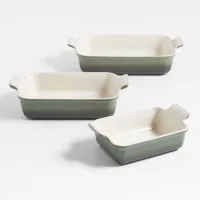 Le Creuset Heritage Stoneware 3-Piece Rectangular Baking Dish Set