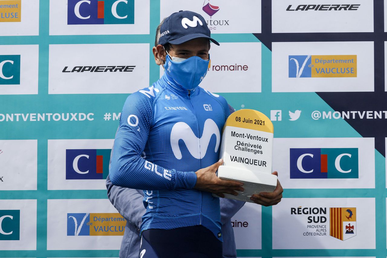 Mont Ventoux Denivele Challenge 2021 3rd Edition Vaison la Romaine Mont Ventoux 153 km 08062021 Miguel Angel Lopez COL Movistar Team photo Luis Angel GomezBettiniPhoto2021