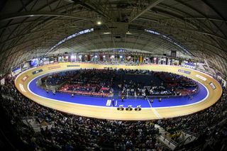 The Manchester velodrome was packed for the British women's team pursuit record ride.
