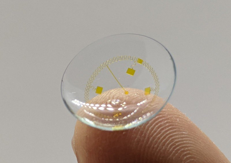A Photo of Soft Circuitry Technology by InWith Corp. for Modern, Name brand Contact Lenses. The Technology that Enables Numerous Applications in Everyday Name Brand Contact Lenses.
