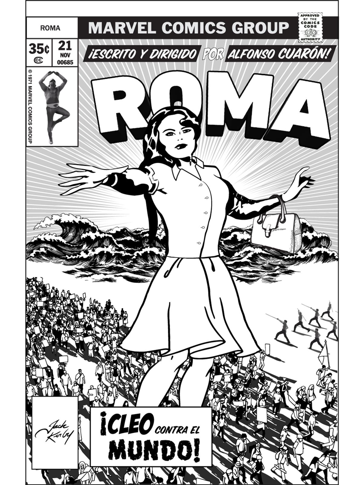 A 1970's Jack Kirby cover was the basis of JC Moreno's poster for Roma