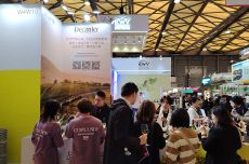 Visitors tasting at the Decanter stand at ProWine Shanghai 2025