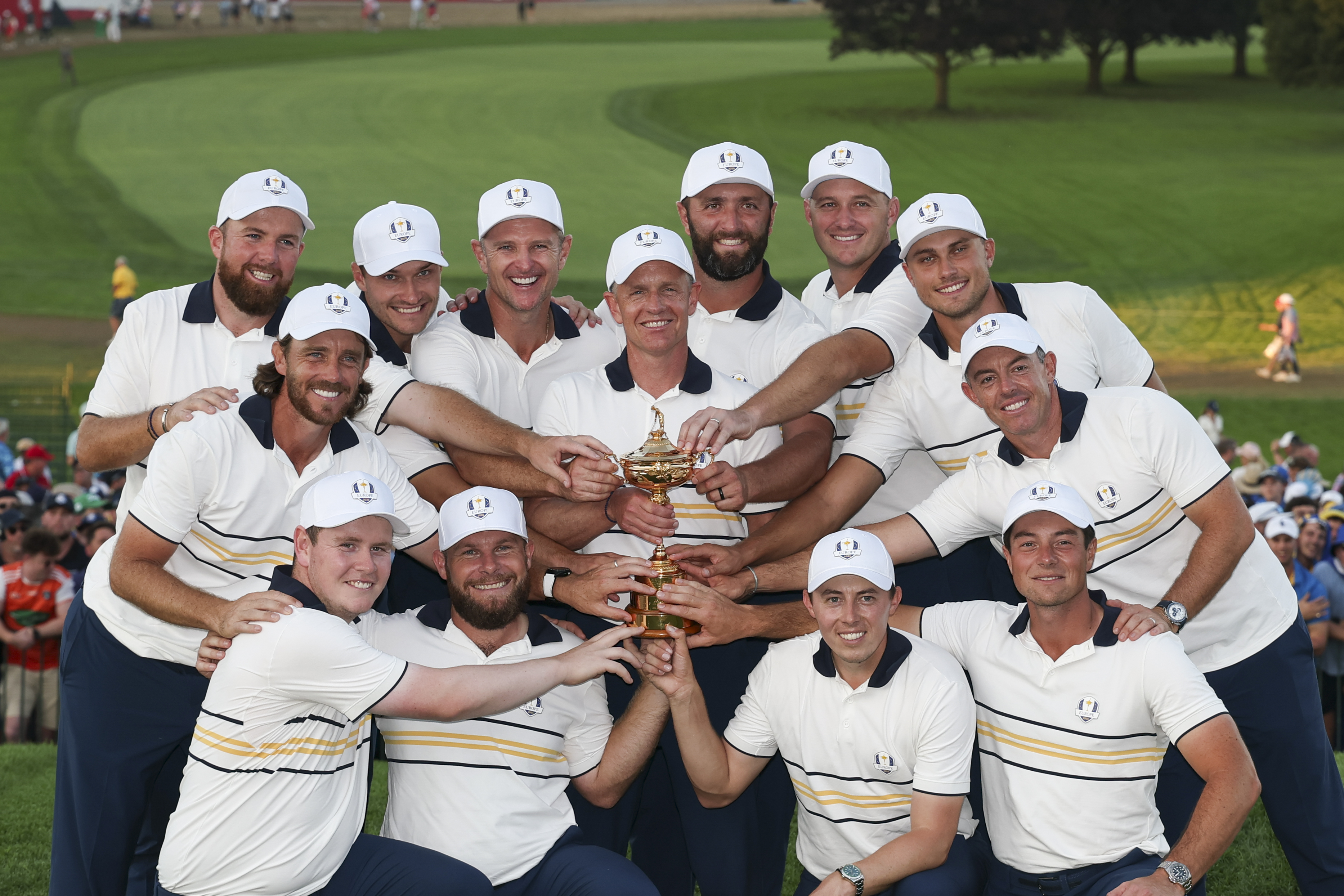 Various images of Team Europe