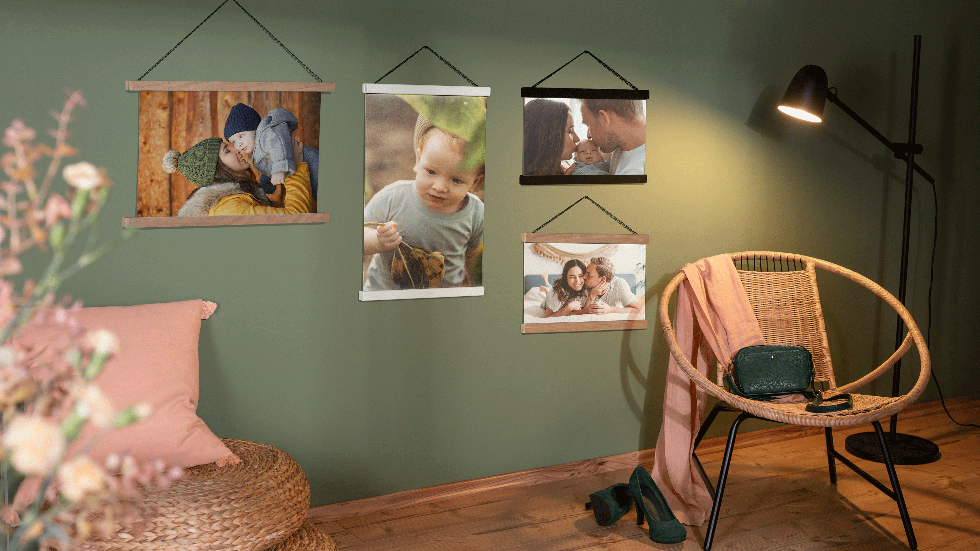 Encourage children's creativity with a display of photographs